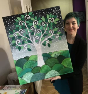 yo con las hojas verdes, arbol de la vida, cuadro de arbol, cuadros de arboles (1)